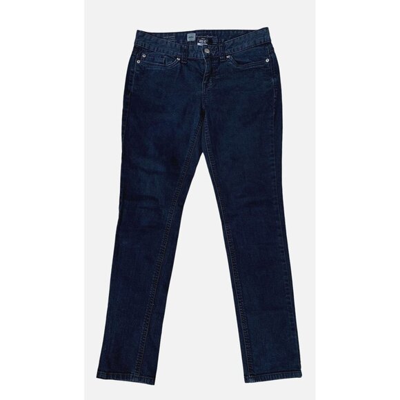 Mossimo Supply Co Curvy Skinny Dark Blue Jeans Size 4 S or 30 x 29 - Picture 1 of 4